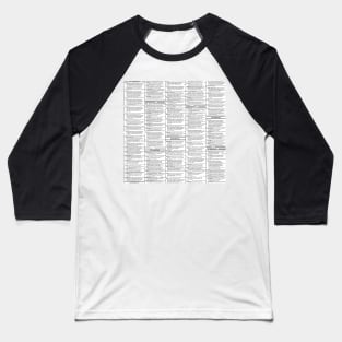 vintage newsprint personal ads Baseball T-Shirt